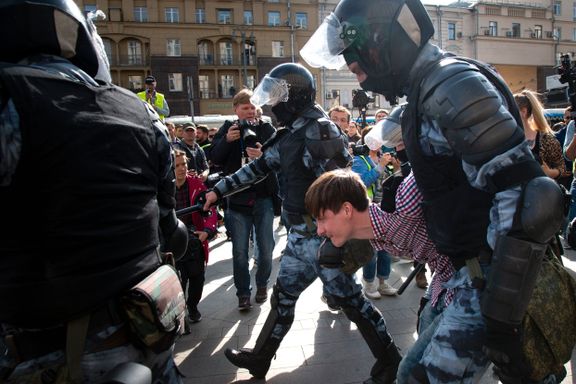 Tusenvis ventet til demonstrasjon i Moskva lørdag