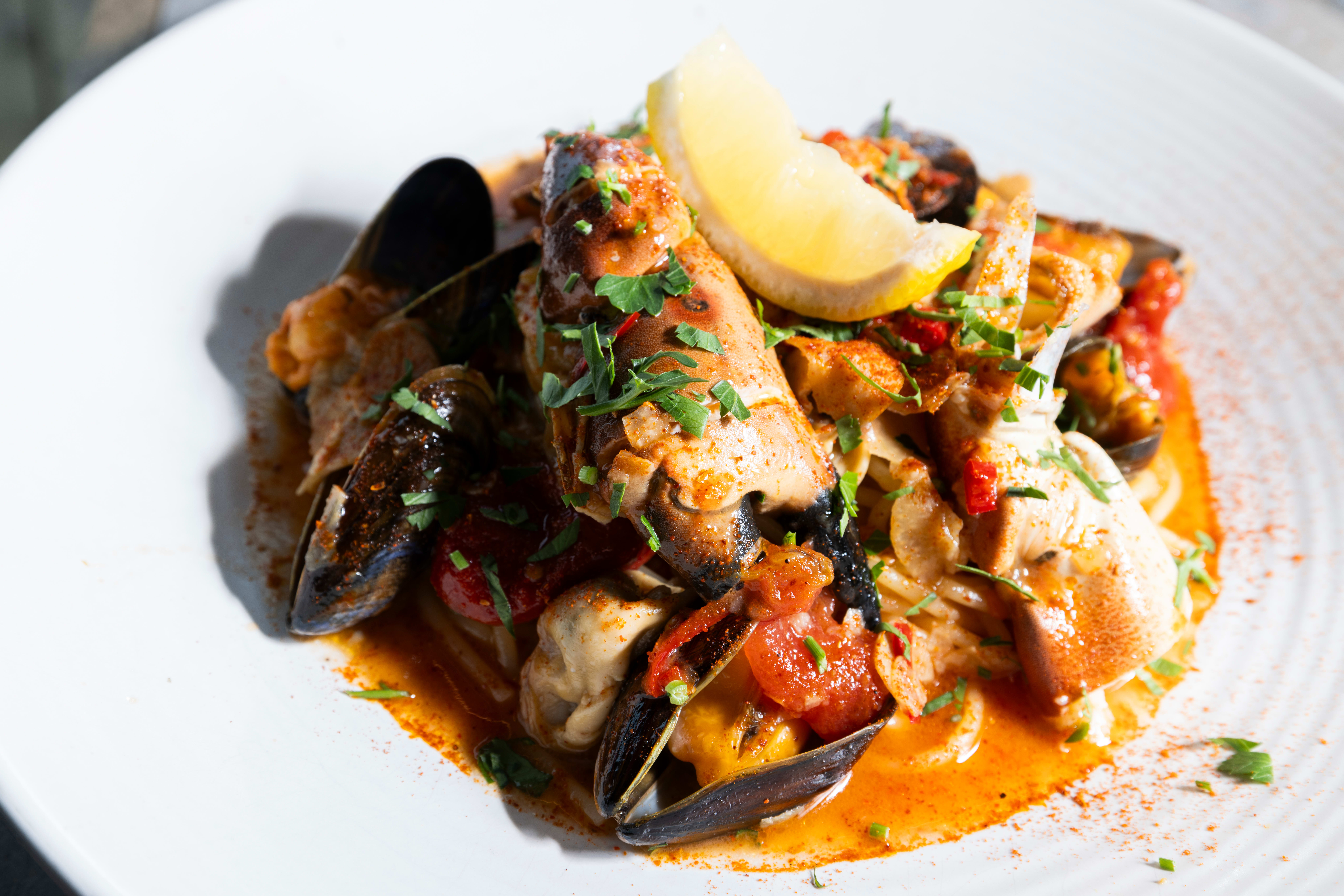 Kveldens beste servering med linguini.