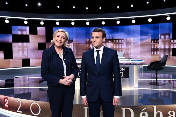  Macron er storfavoritt etter tidenes mest grisete valgkamp 