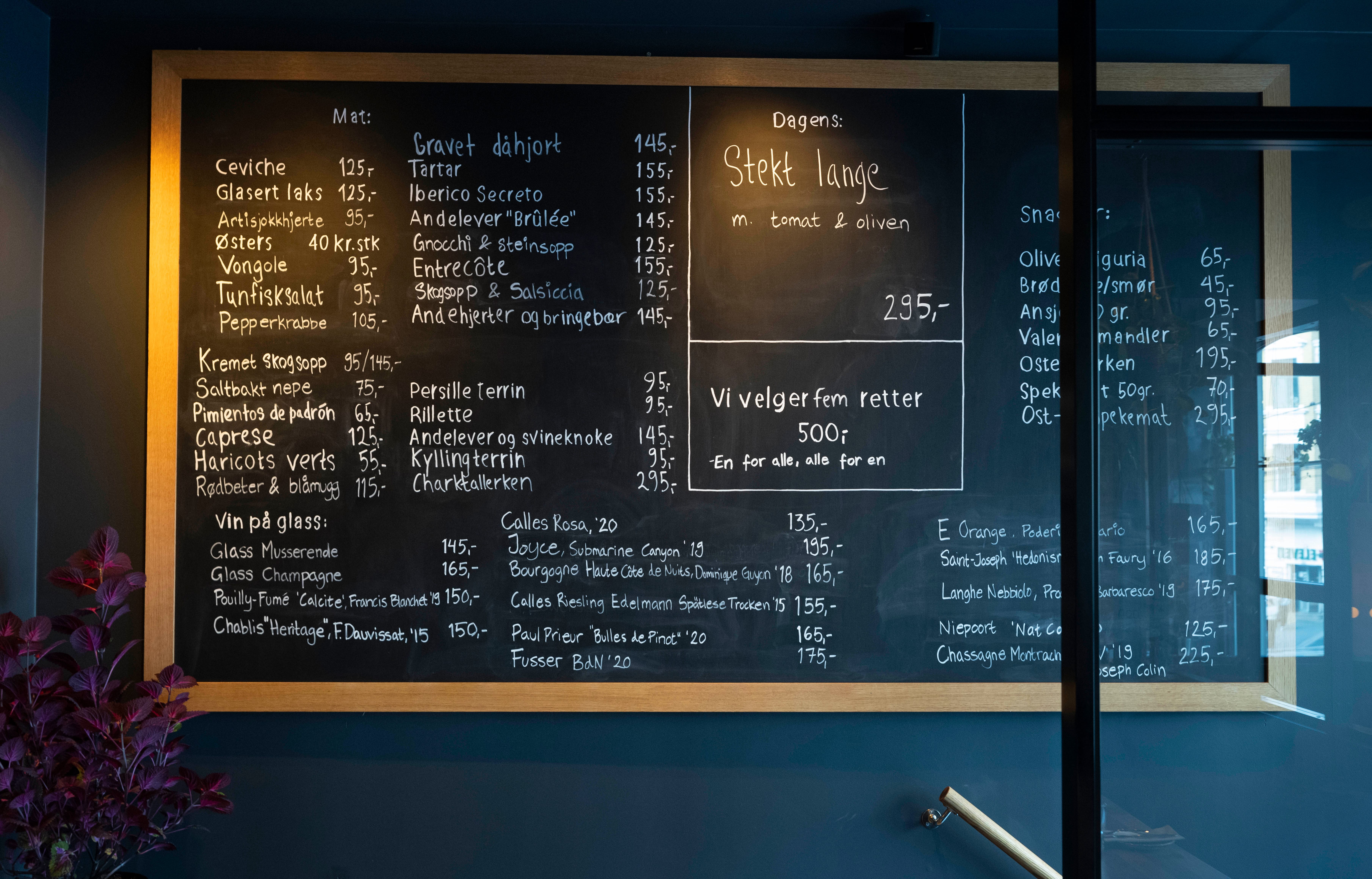 Mye å velge mellom hos Snadder & vin. 