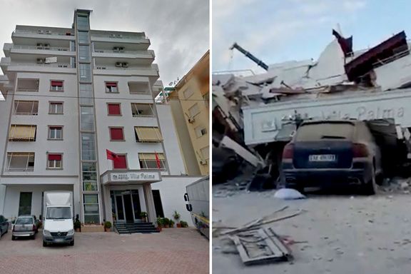 Dette var et åtte etasjers strandhotell i den populære feriebyen. Så kom jordskjelvet.