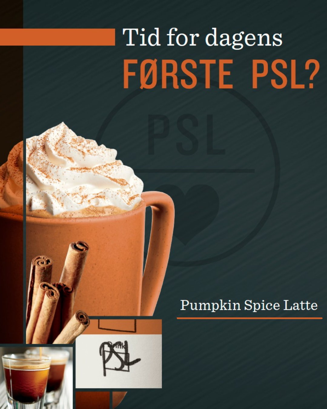 Slik markedsførte Starbucks pumpkin spice latte (PSL) da den først ble lansert i Norge i 2013.
