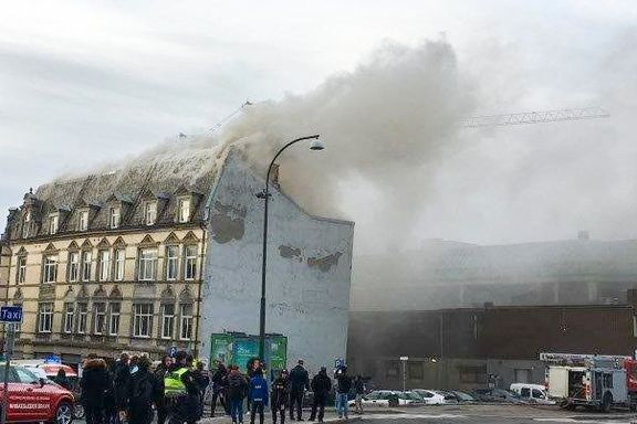 Kraftig brann i Fredrikstad