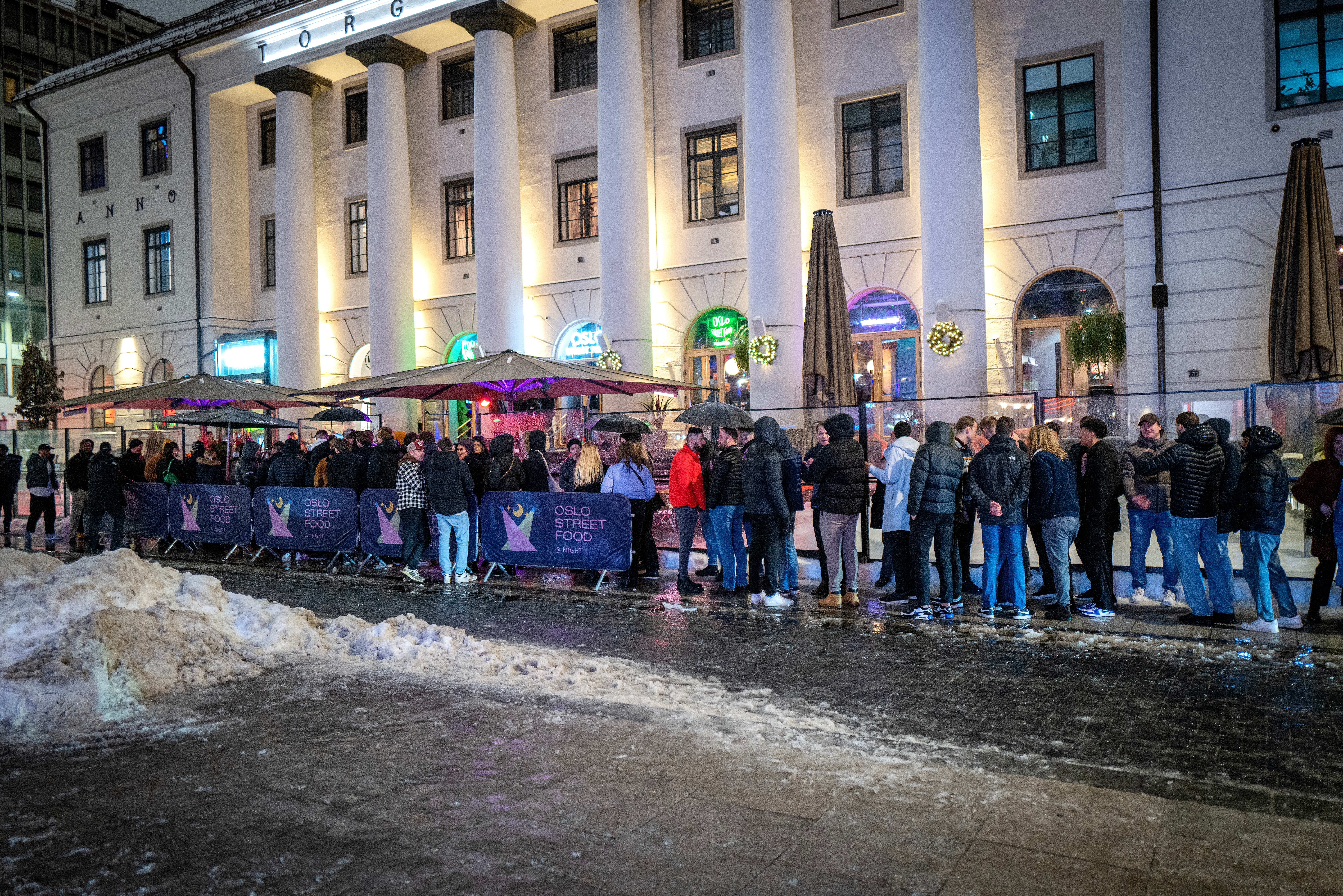 På Oslo Street Food må du for tiden være over 22 år for å slippe inn om kvelden. Her fra januar 2023.