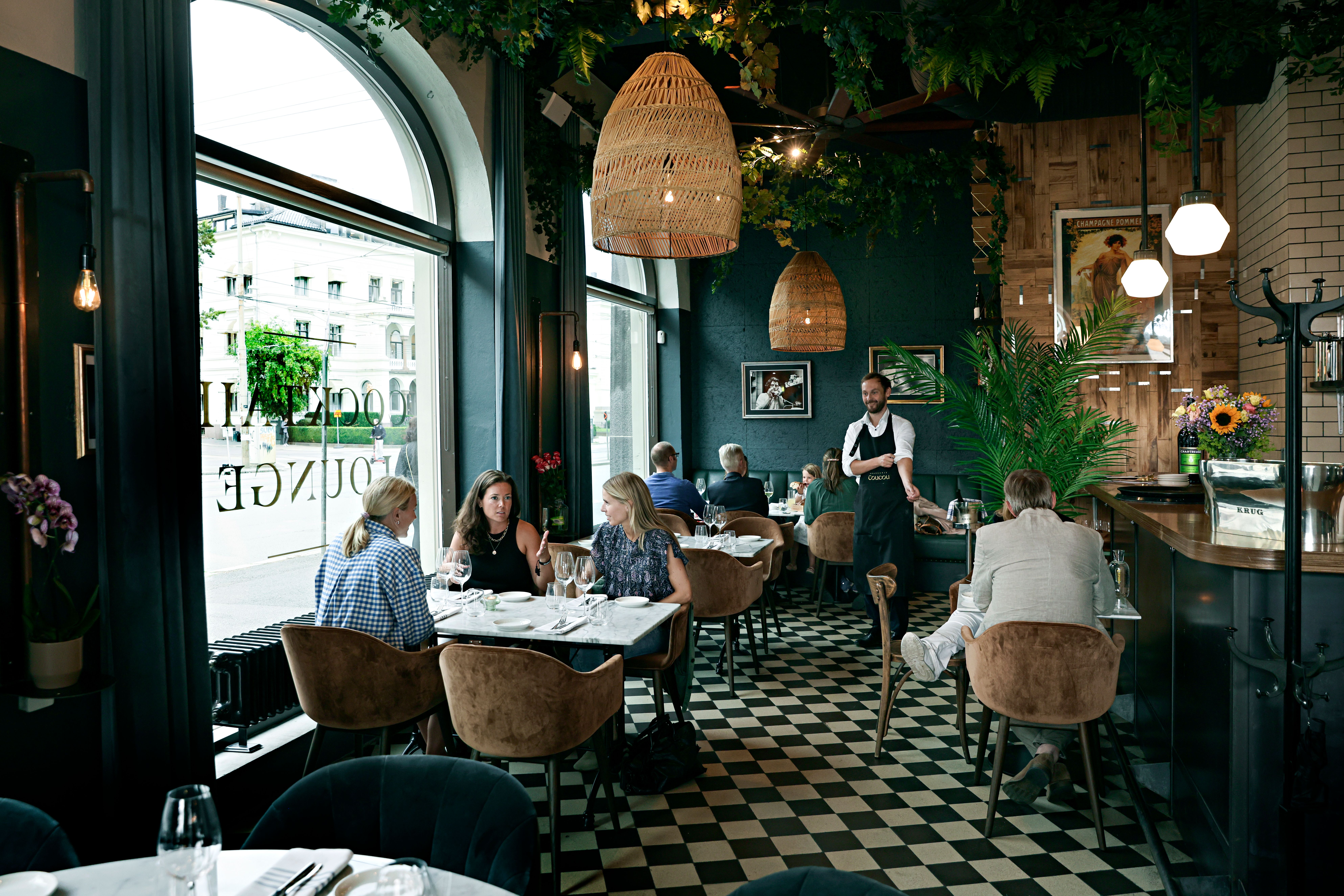 Her får du moules frites