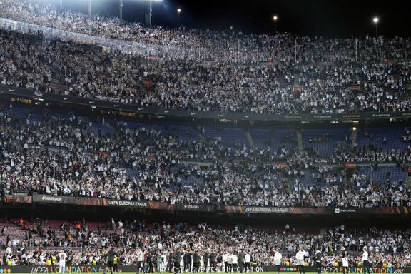 Barcelona-presidenten beklager etter at Frankfurt-fansen herjet på Camp Nou: – Føler meg skamfull
