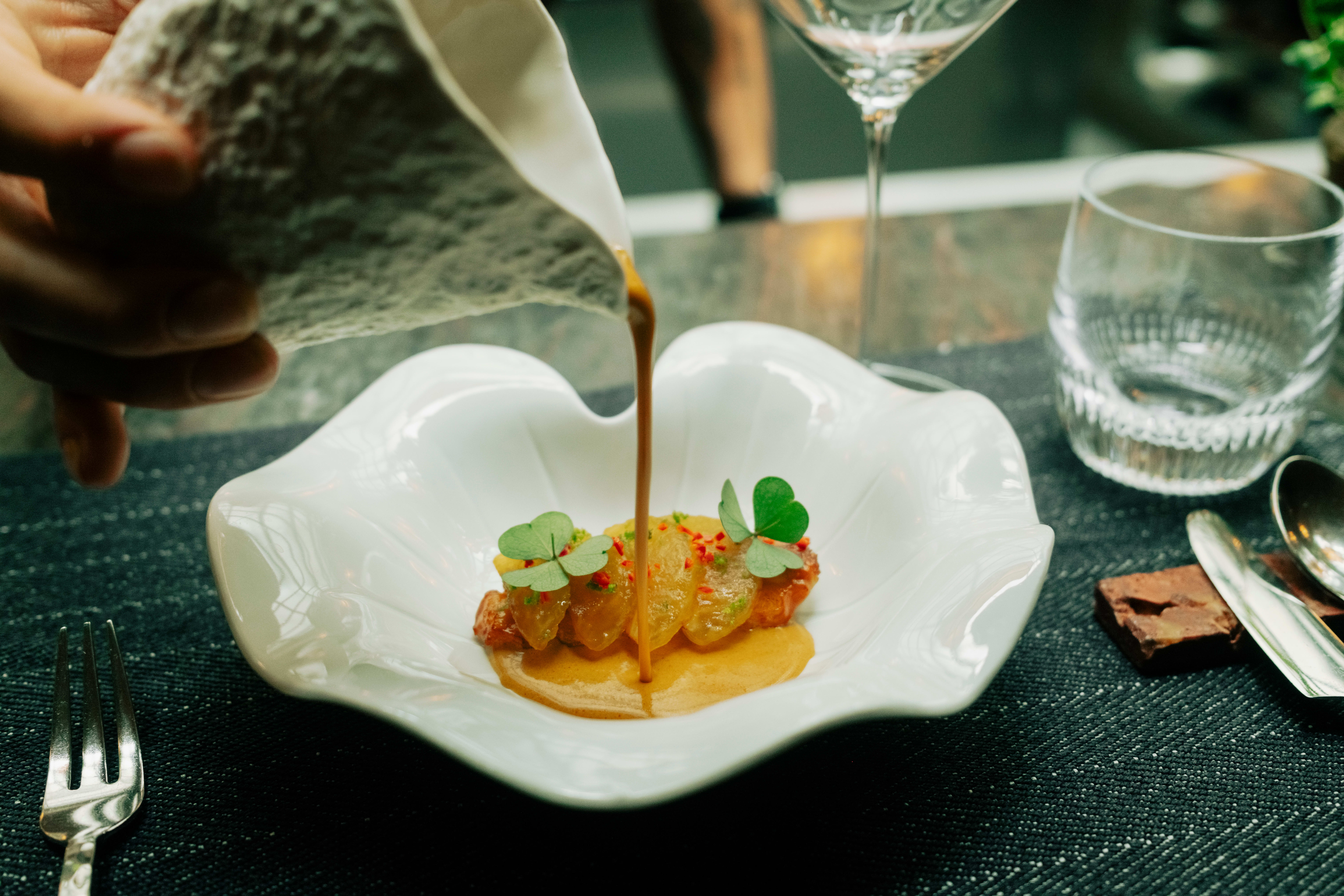 Sjøkreps med curry smaker vidunderlig. 