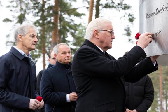 Tysklands president besøkte Utøya: – Et sted for håp og sorg