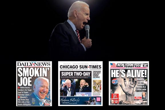 Splitter USAs presse: – Hjernen min sier Biden, men hjertet sier Bernie. 