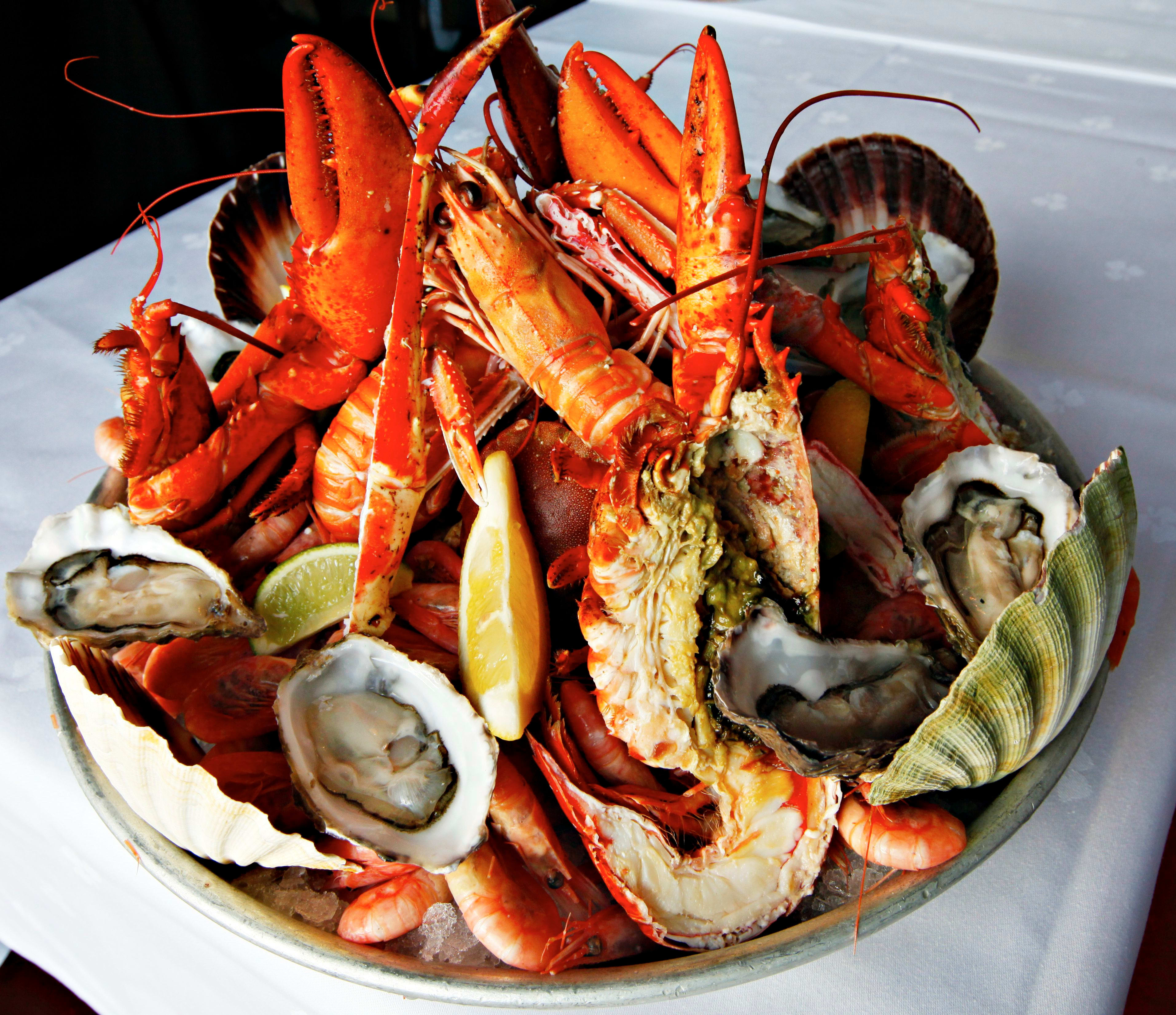 Solsiden restaurant har østers på menyen. 