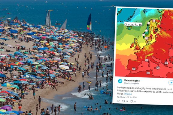 Meteorolog om hetebølgen i Sør-Europa: – Unormalt varmt