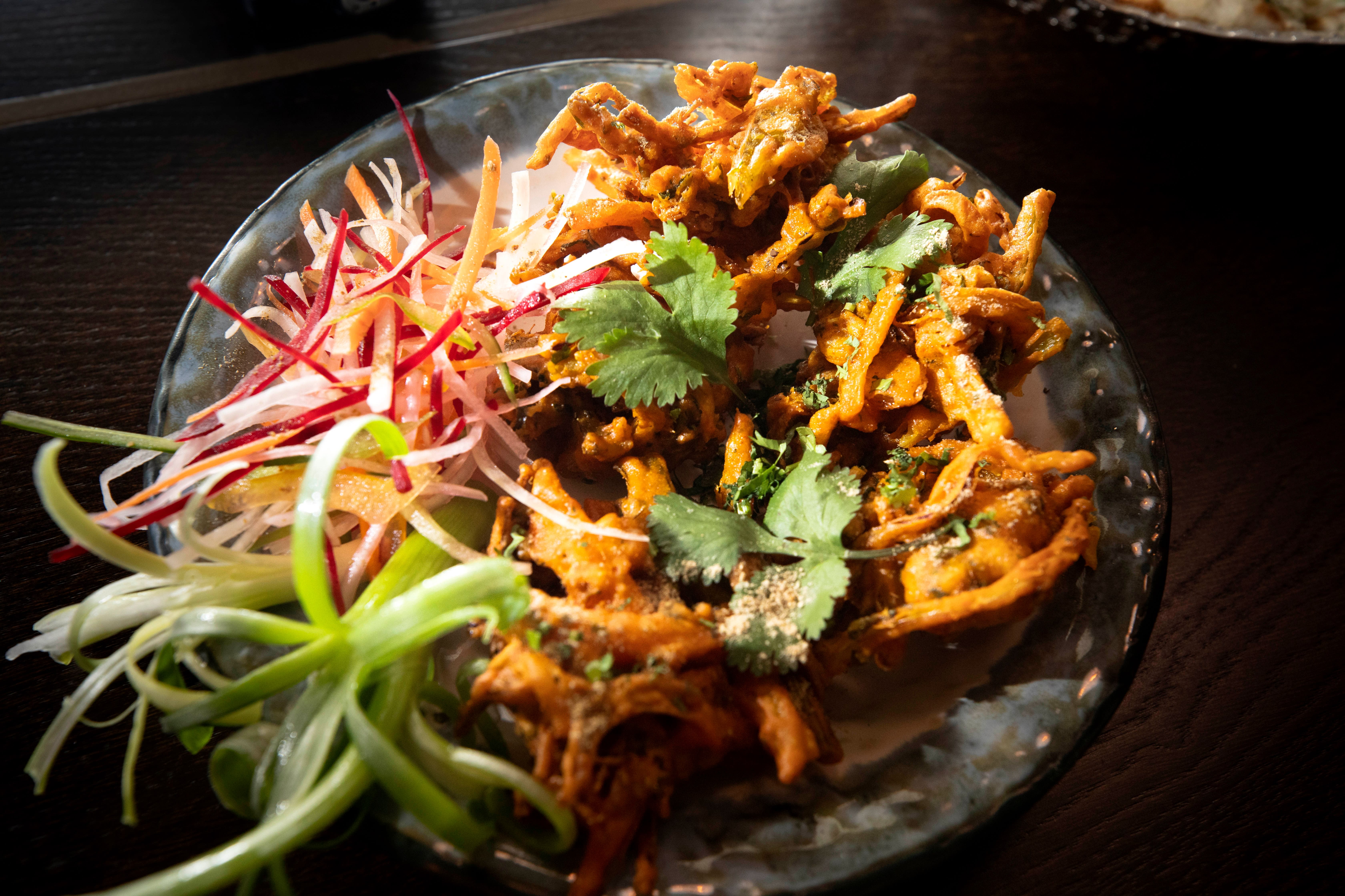 Friterte grønnsaker.