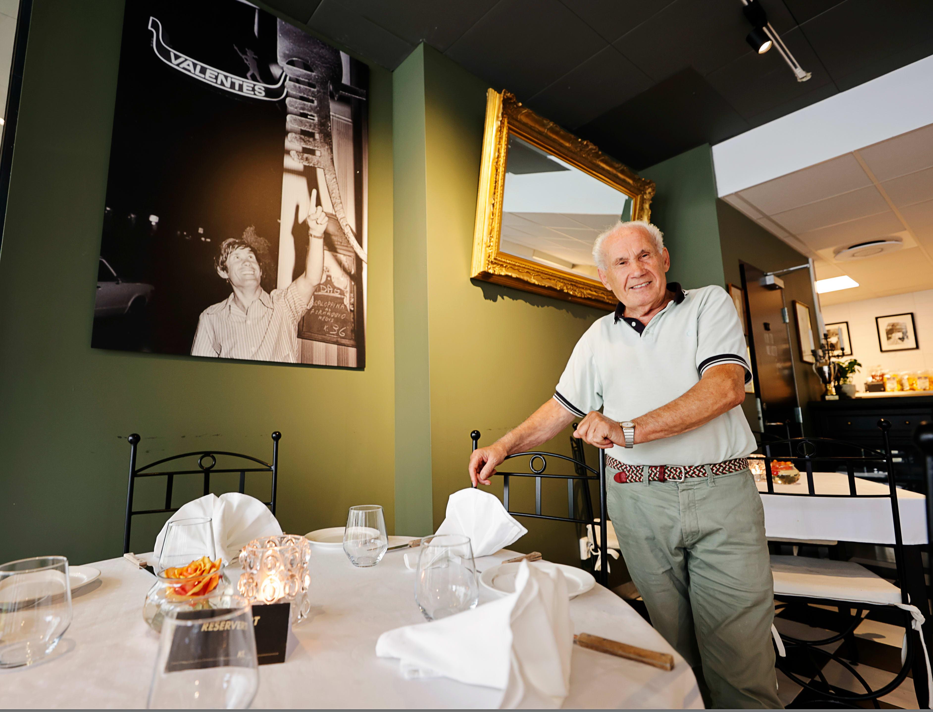 Gino Allente åpnet den første italienske restauranten i Norge i 1970. Eller var det en osteria? Her er han i hvert fall i 2020.