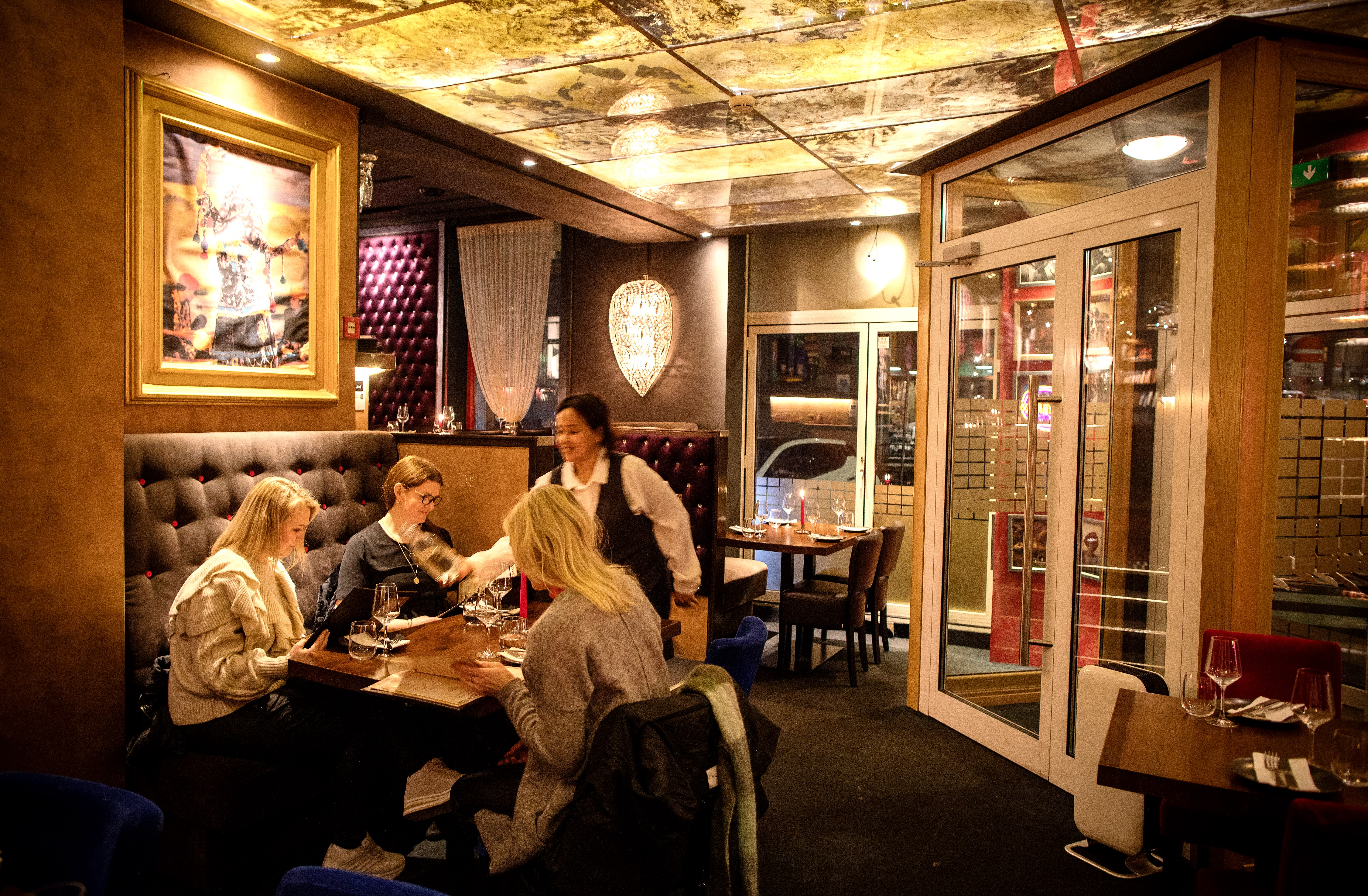 Lokalet er innbydende.