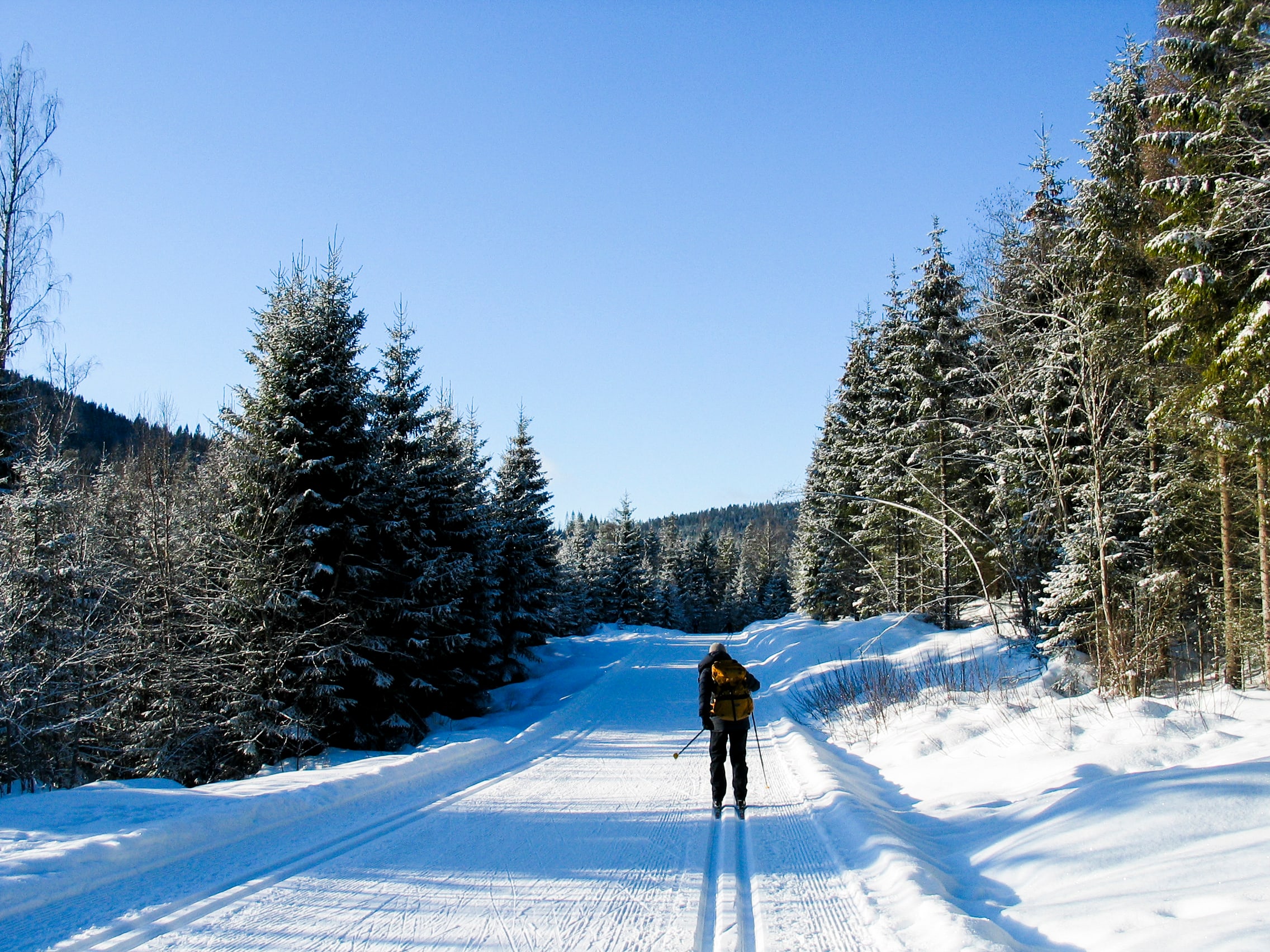 Strøkne forhold på vei mot Storebekkhytta.
