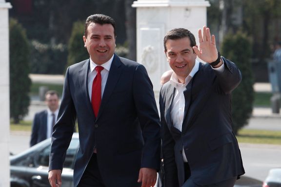 Tsipras på historisk besøk til Nord-Makedonia