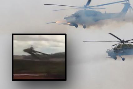 Helikopter skjøt mot tilskuere under russisk militærøvelse