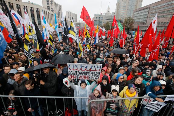 20.000 demonstrerte i Moskva søndag