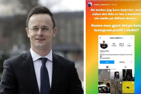 Bombarderer Instagram-konto til ungarsk politiker etter regnbue-nei