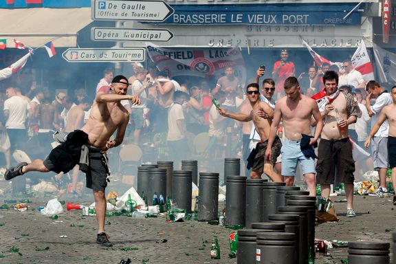 Russiske fans arrestert etter volden i Marseille
