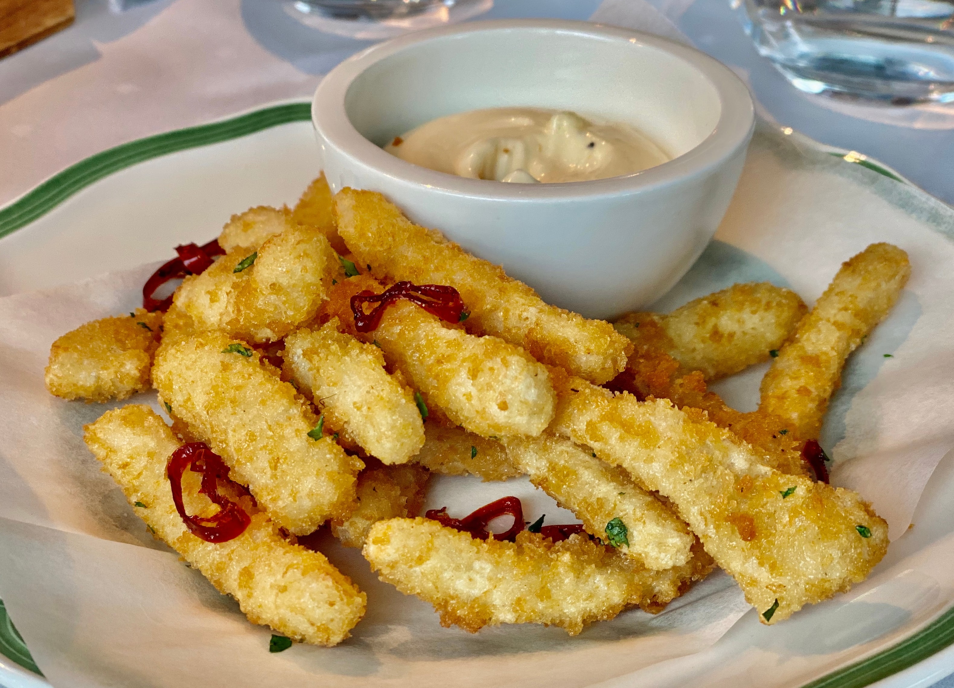 Gode calamares med aioli. 