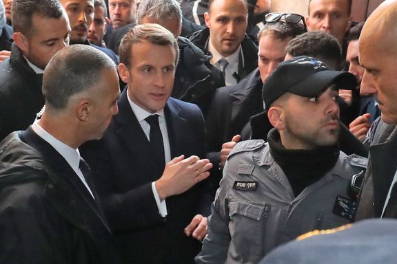 Opprørt Macron kastet ut israelske sikkerhetsfolk