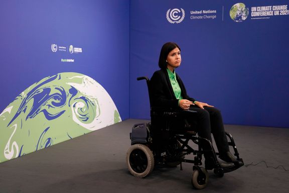 Ministeren kunne ikke delta på klimatoppmøtet. Hvorfor? Hun sitter i rullestol. 
