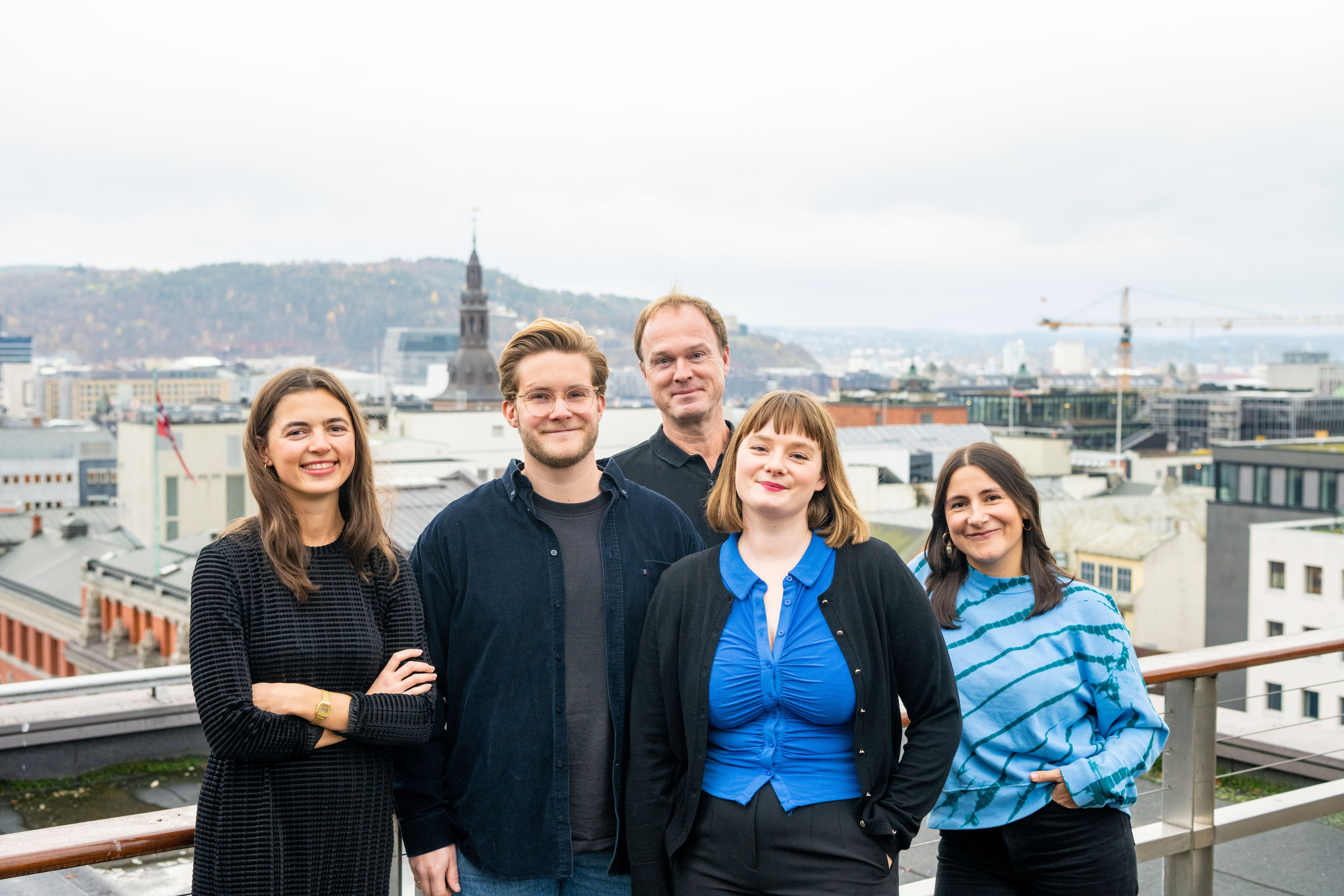 Restaurantanmelderne er (f.v.): Maria T. Pettrém, Morten Schwencke, Erik Gulbrandsen, Sigrid Gausen og Siran Øzalp Yildirim.