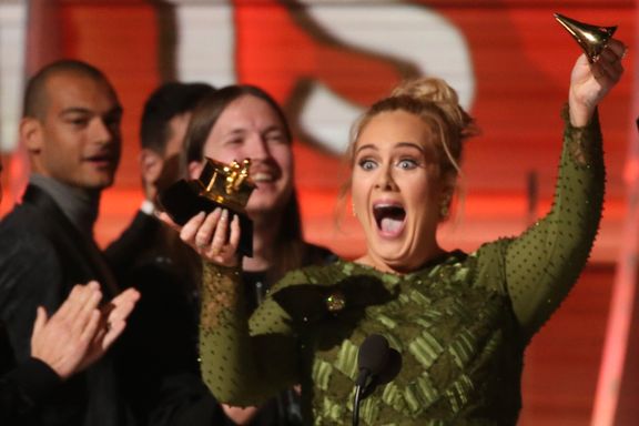 Adele ble nattens store Grammy-vinner - ingen pris til norske håp