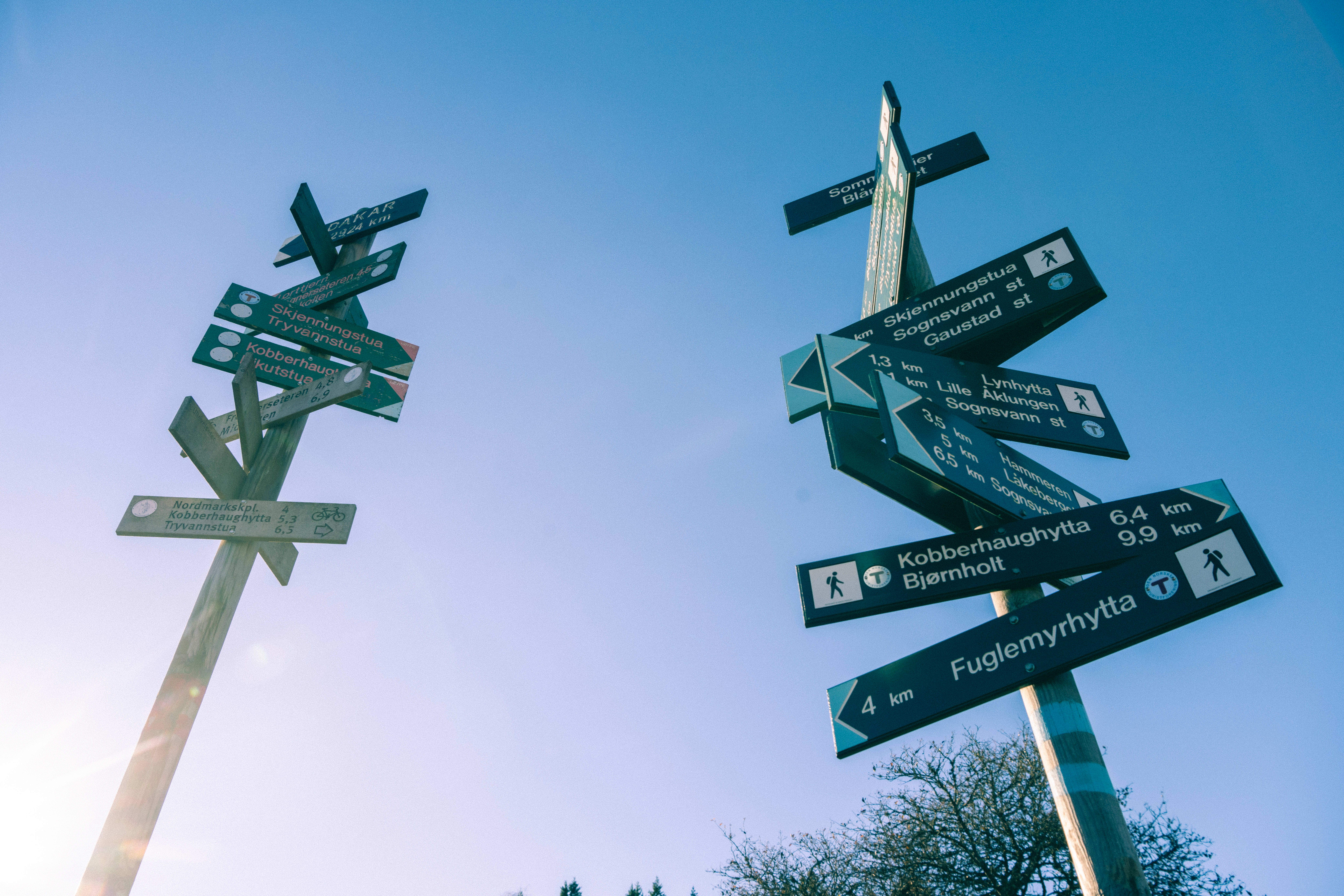 Det er fullt mulig å gå fra hytte til hytte i Nordmarka.