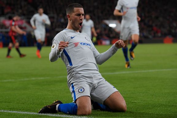 Chelsea svarte rivalene: Her jubler Hazard for sesongens første