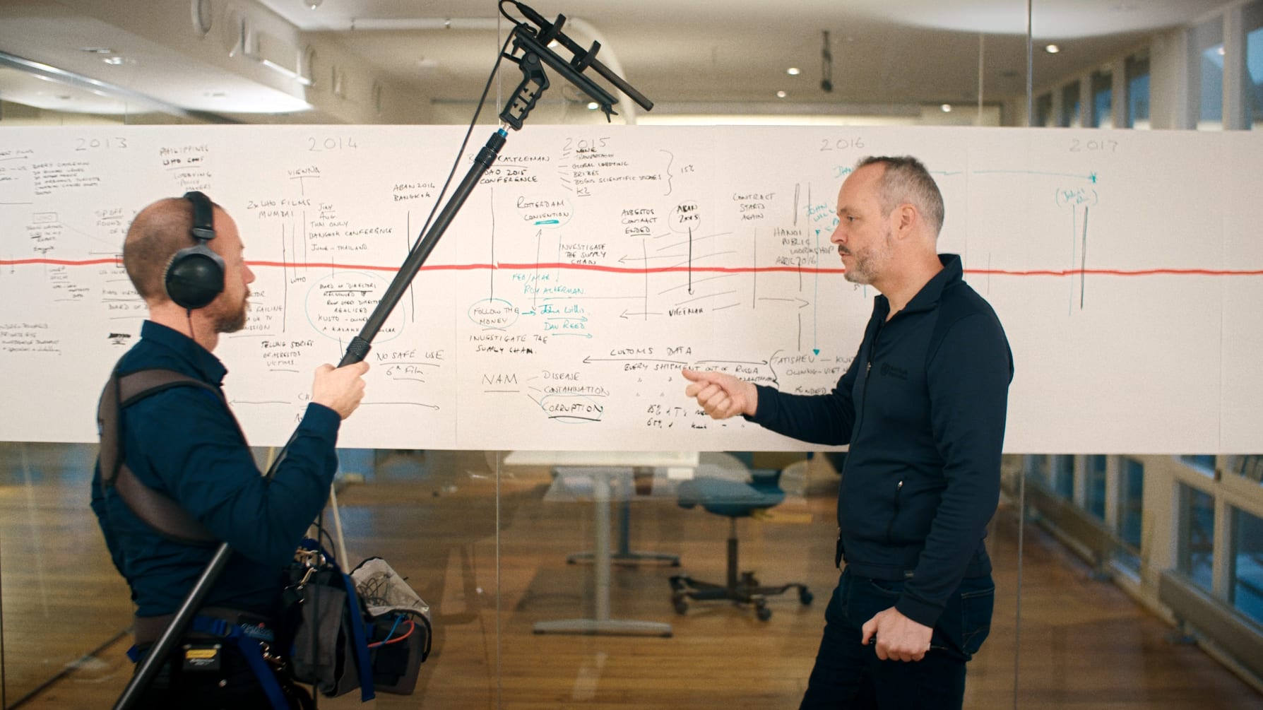 Hvem er egentlig Rob Moore? Håvard Bustnes (til venstre) er sannelig ikke sikker.