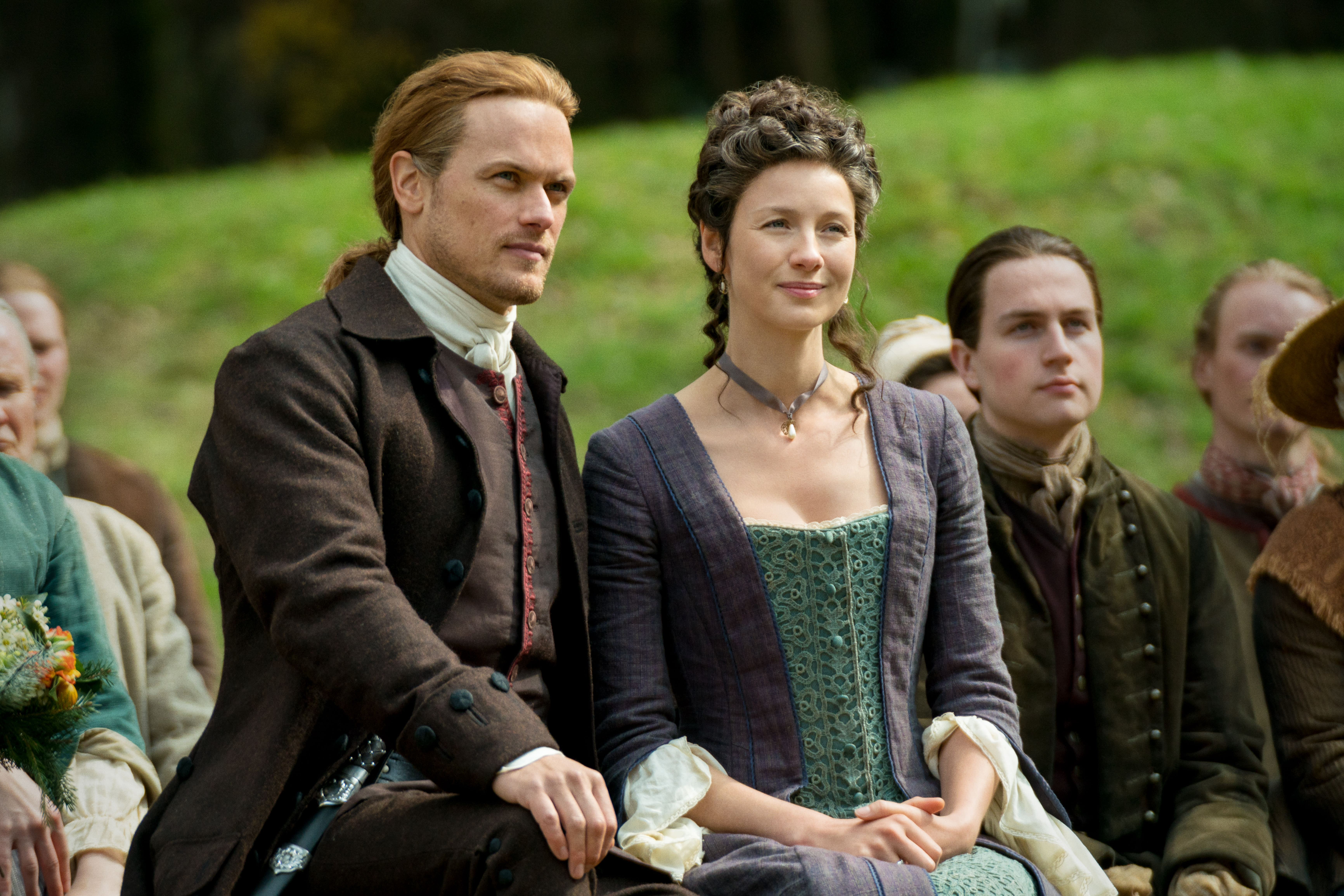 Det er en forbrytelse at skuespillerne ikke er sammen i virkeligheten. Makan til kjemi: Jamie Fraser (Sam Heughan) og Claire Randall (Caitriona Balfe)