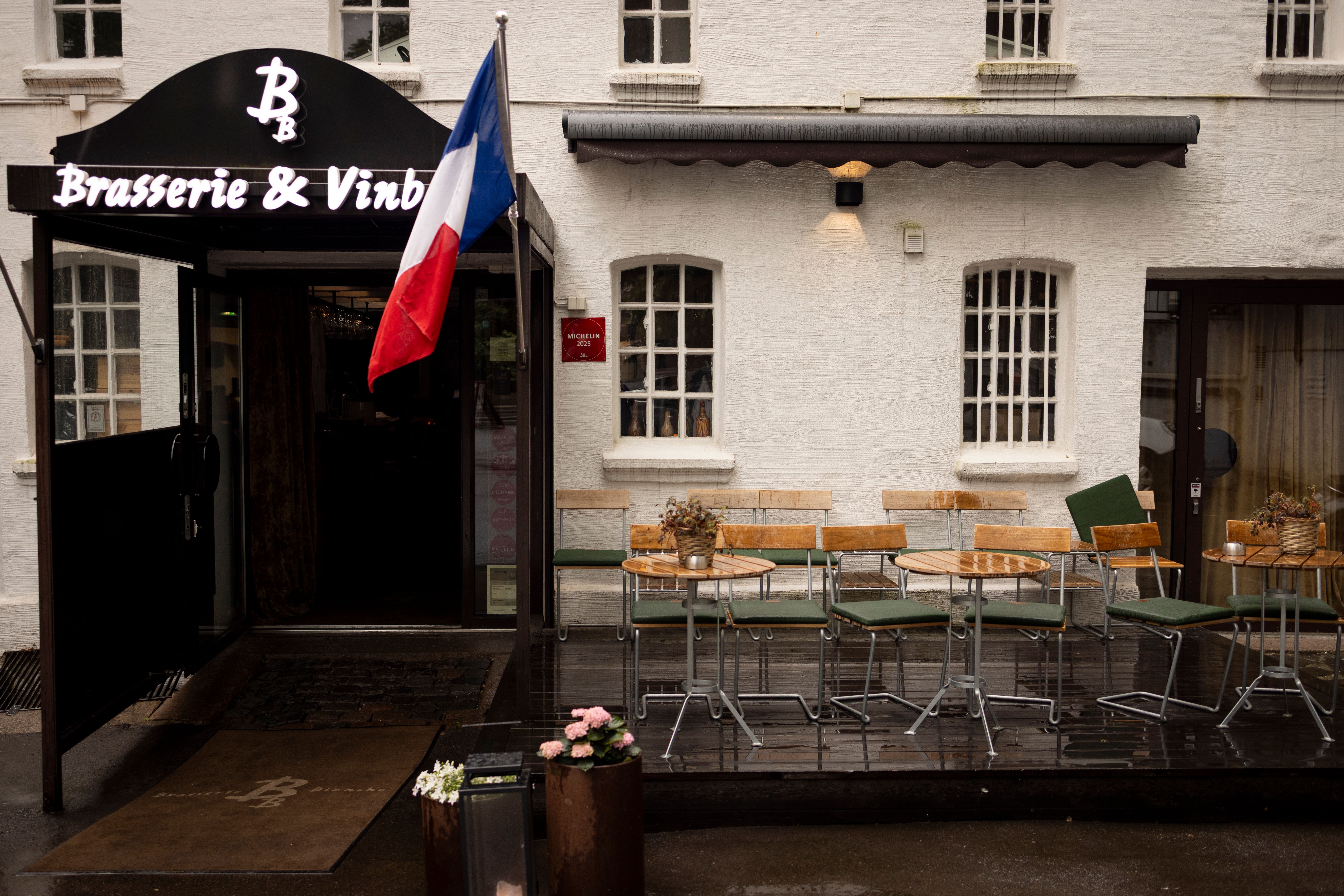 Brasserie Blanche har holdt til her i 21 år. 