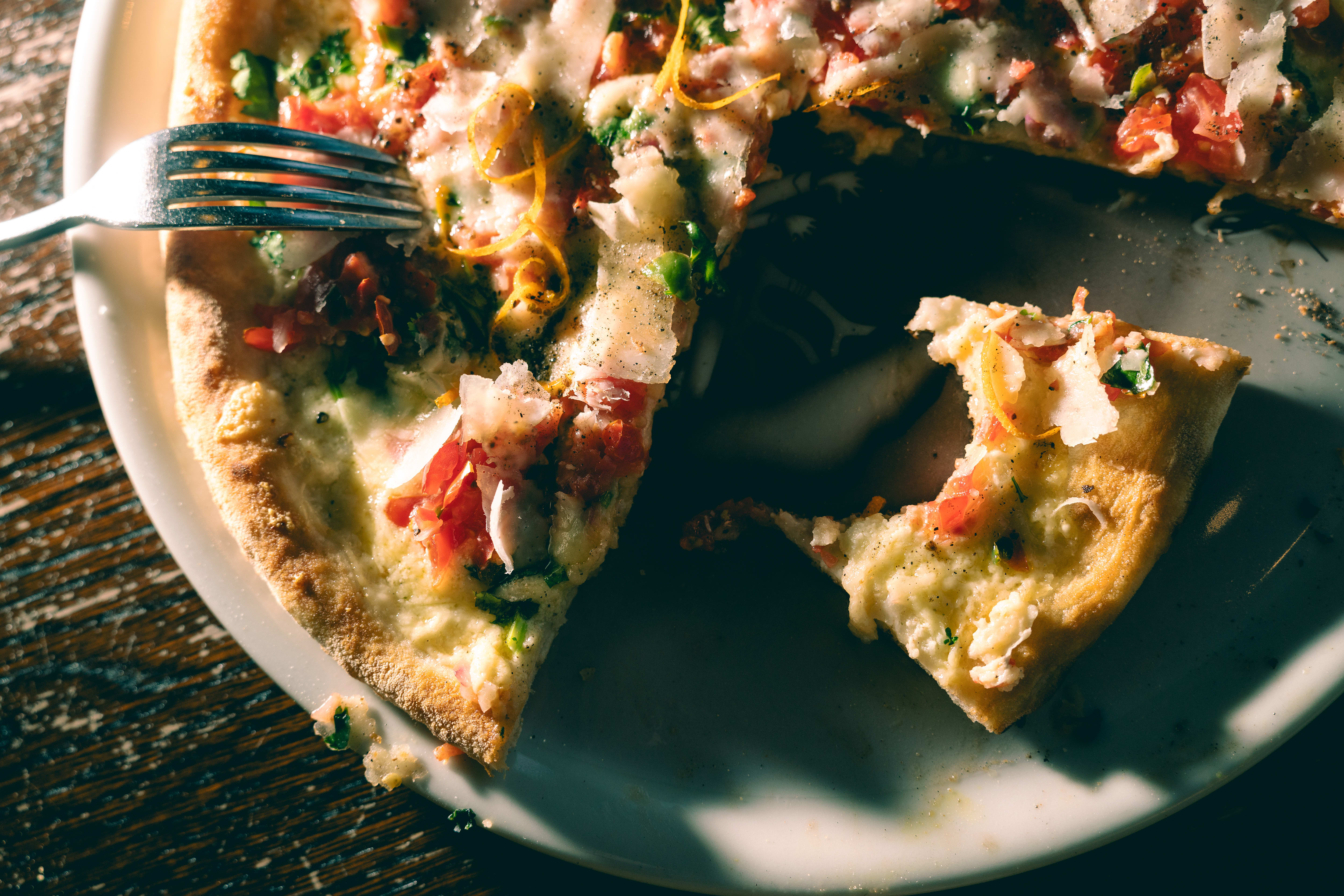 Tomatsalsa var overraskende godt som pizzatopping.