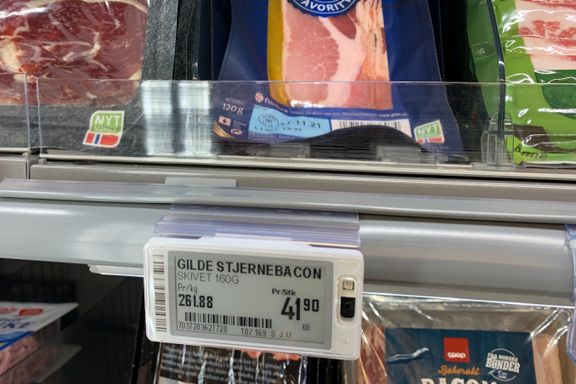 Baconpakkene blir tynnere – prisen holder seg