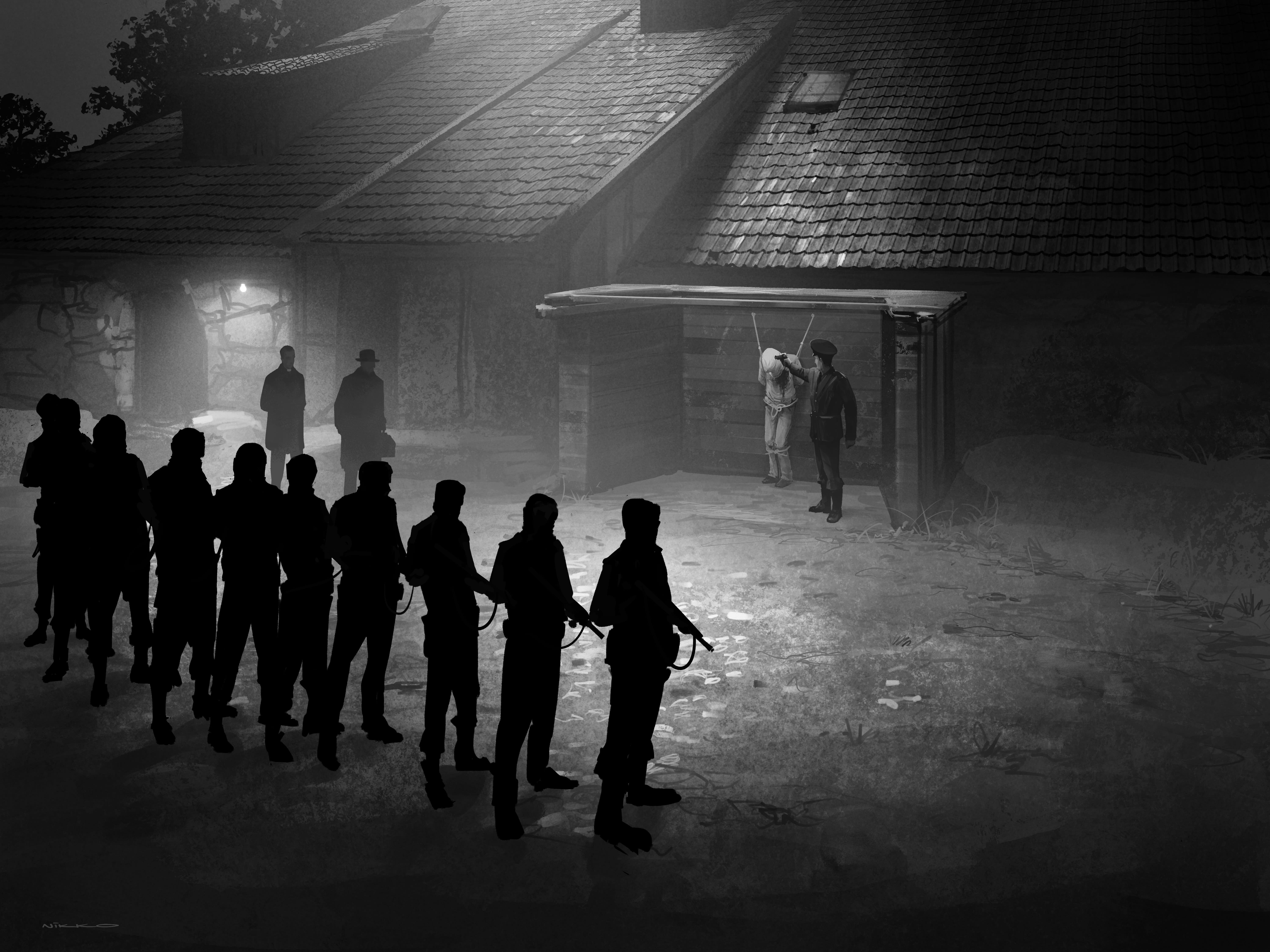 Nikolai Lockertsens illustrasjoner er moderne i utførelsen og gjør at krigshendelsene føles nærmere.