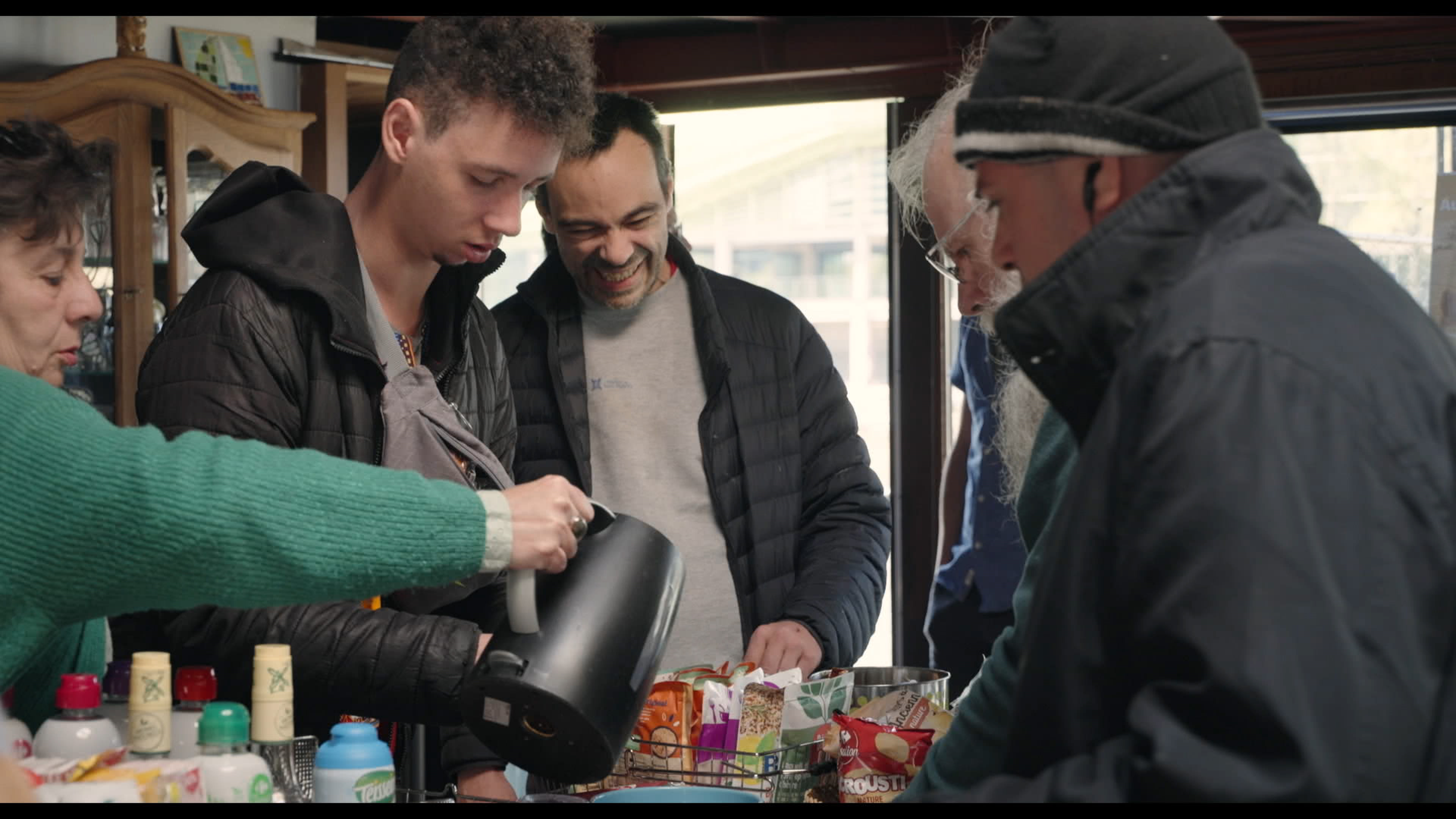 Ofte er kamera plassert ved kaffebaren.