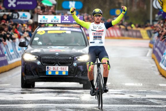 Kristoff vant i Belgia etter solostøt: – Noe av det råeste jeg har sett