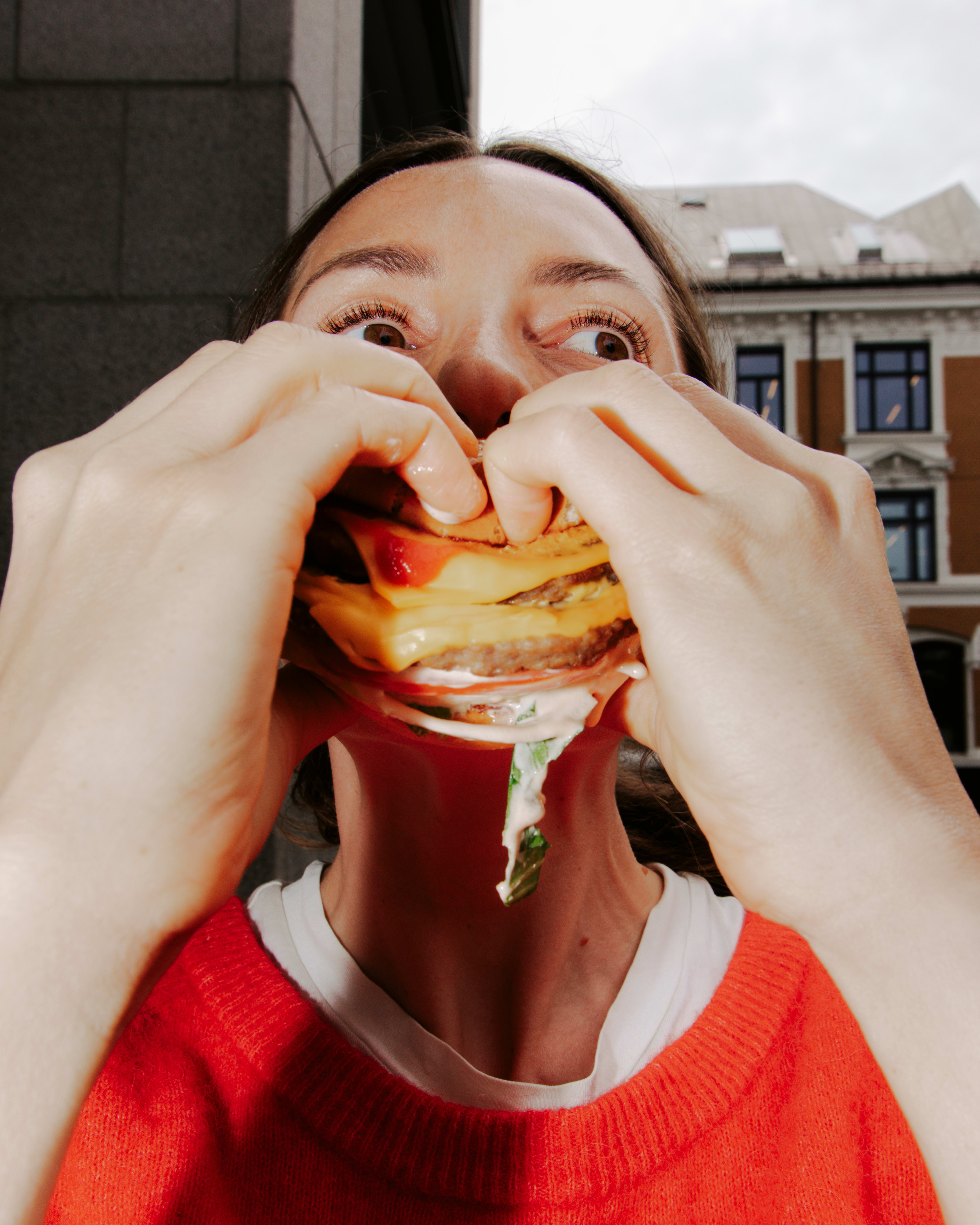 Burgeren er en sikker vinner på natten. 