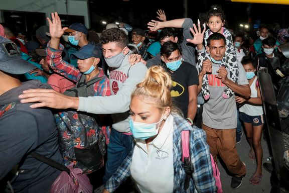 Tusenvis av migranter på vei til USA har nådd Guatemala