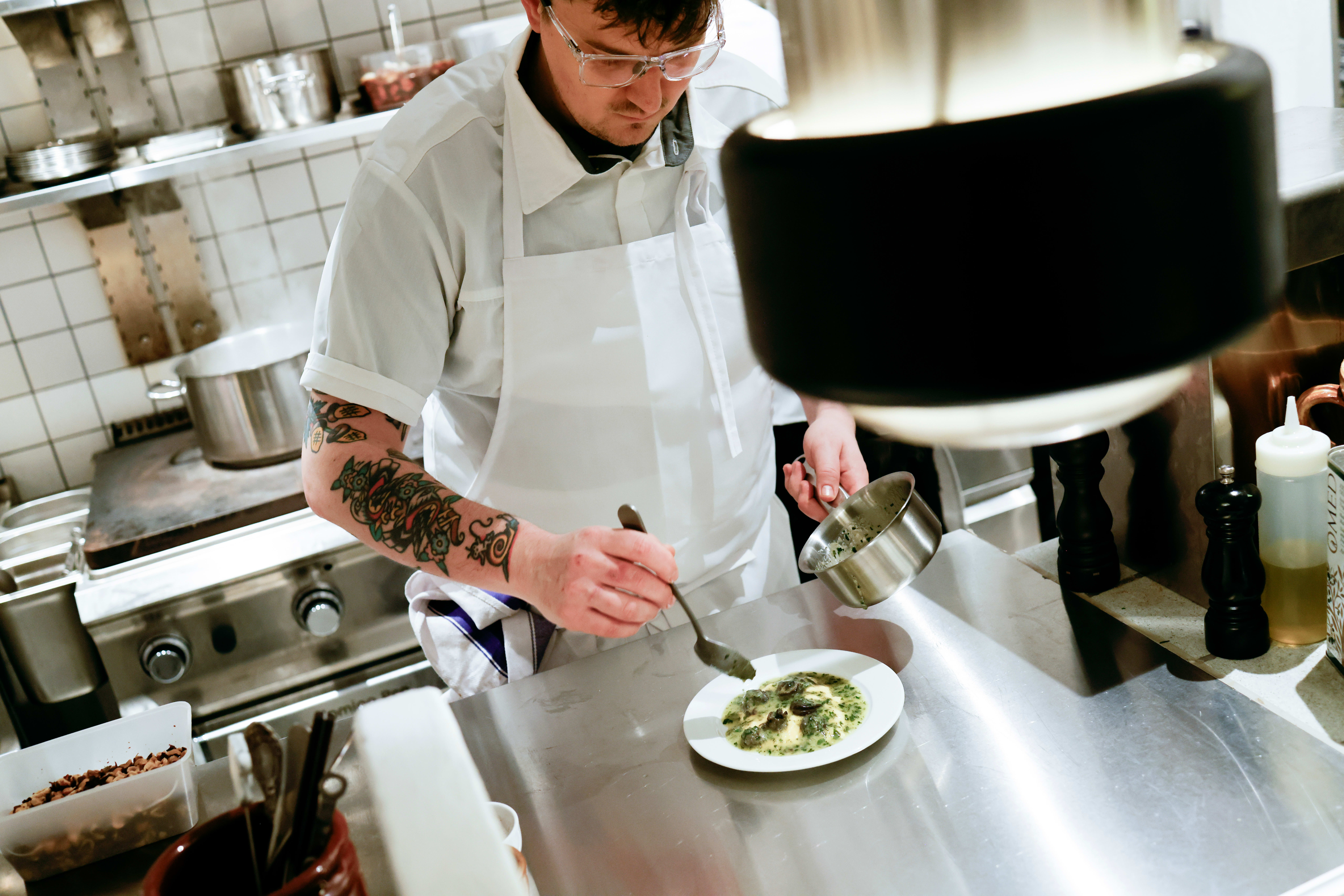 Knall innsats fra kjøkkenet. 