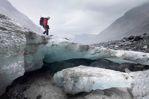 Denne isbreen har smeltet fem meter bare i september. Norge blir et annerledes land.