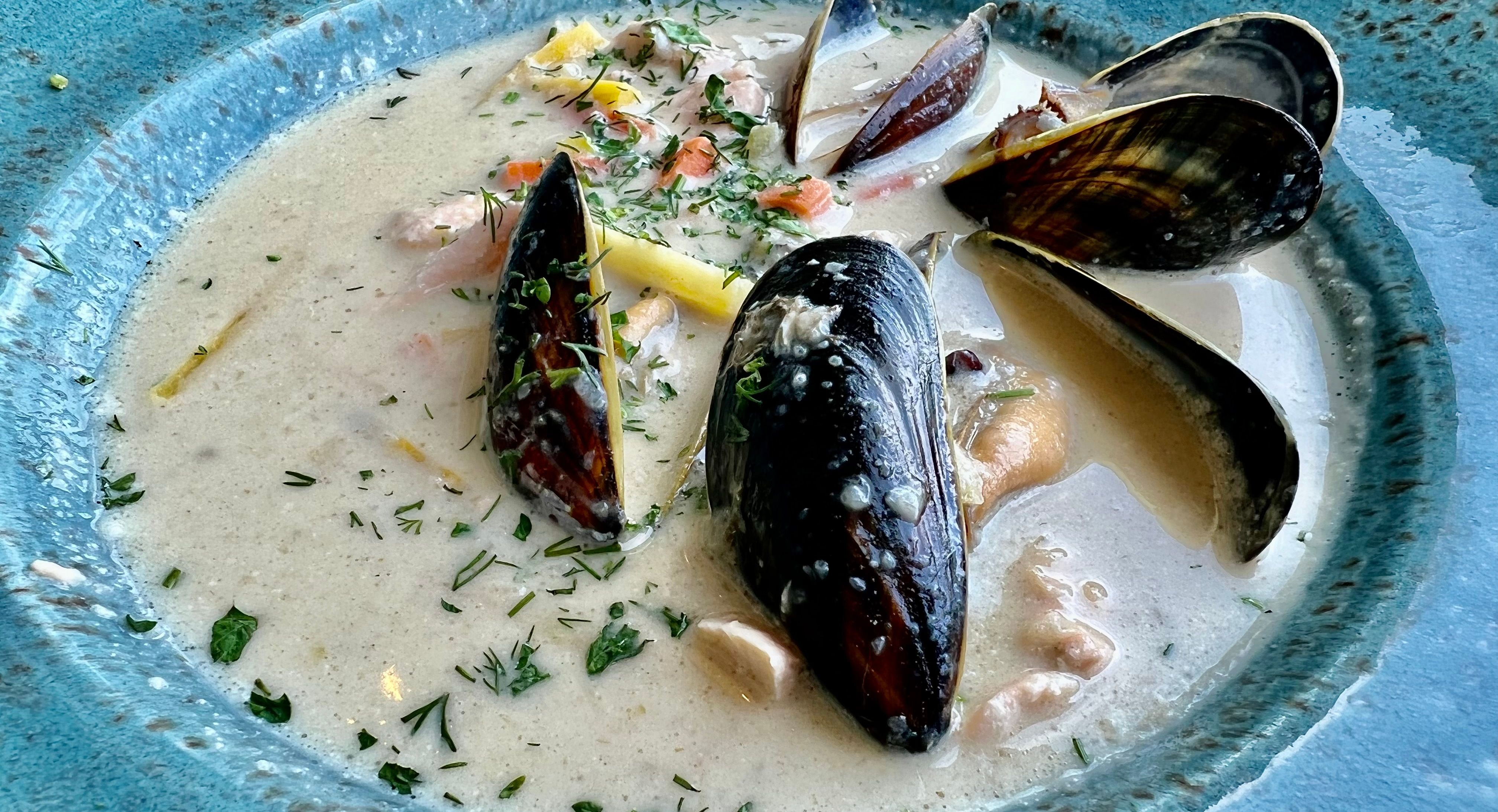 Meget god fiskesuppe. 