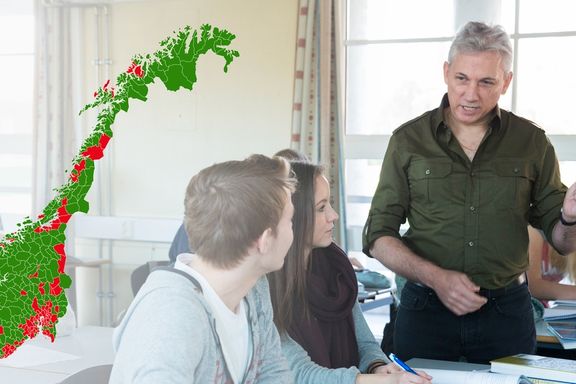 Storbyer og Østlandet vil tjene mest på ny lærernorm. Sjekk tallene for din kommune. 