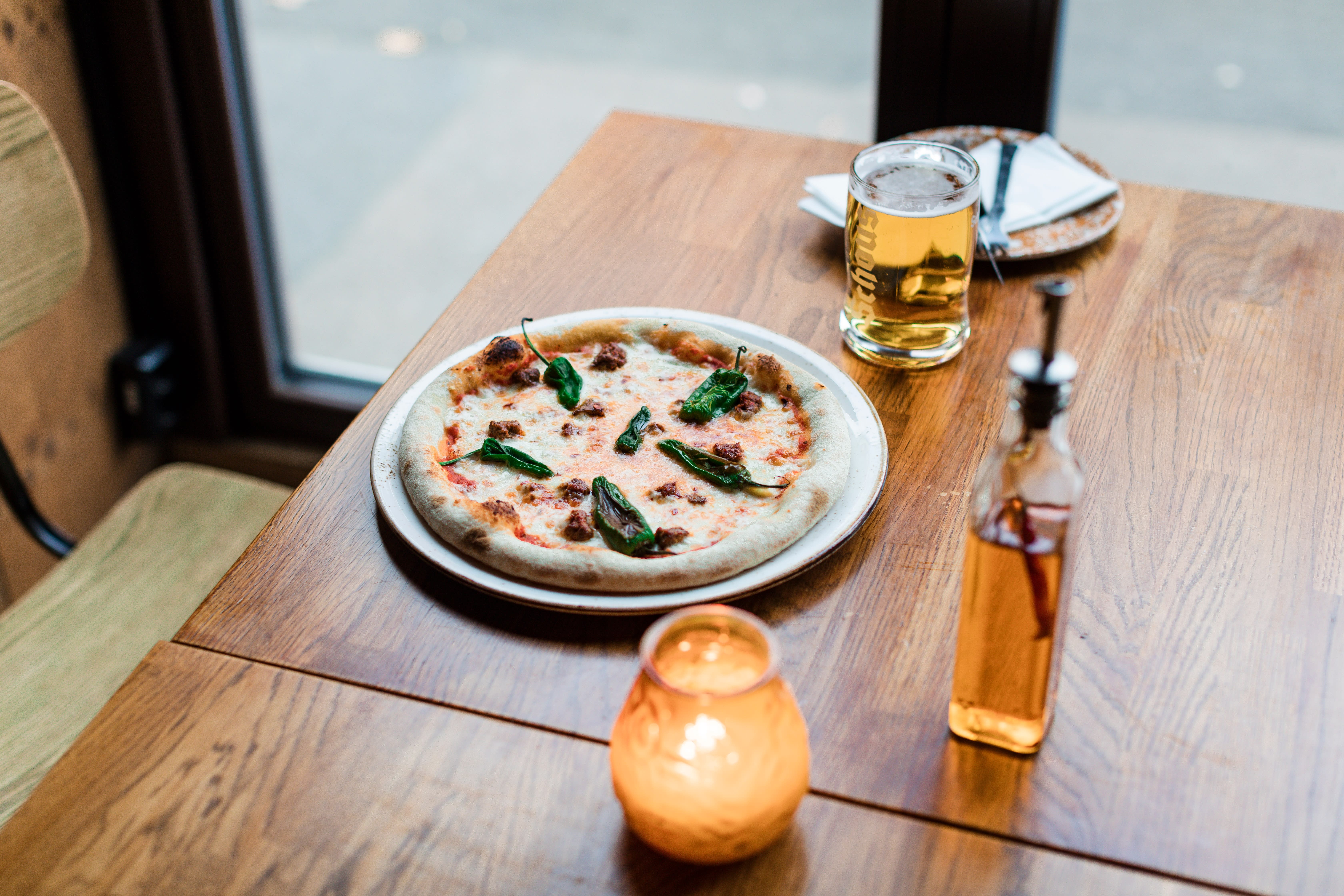 Tyrens egen spesialpizza er vel verd å prøve.