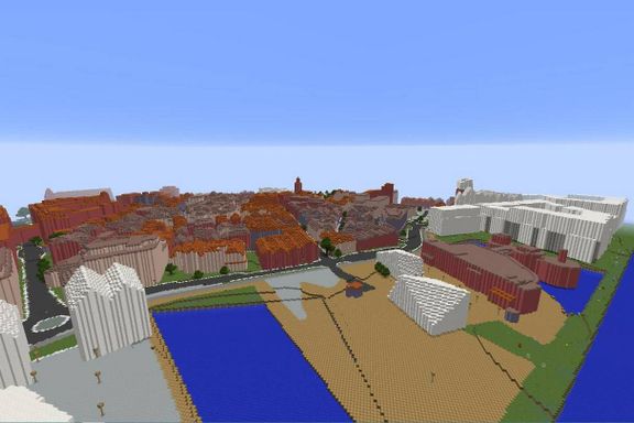 Stavanger bruker dataspillet Minecraft til byplanlegging
