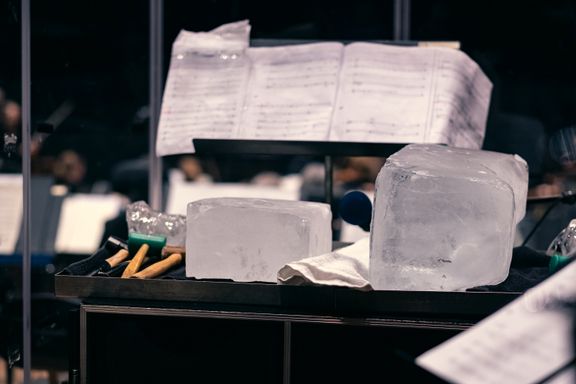 Slik gikk det da Oslo-Filharmonien brukte isblokker som instrumenter