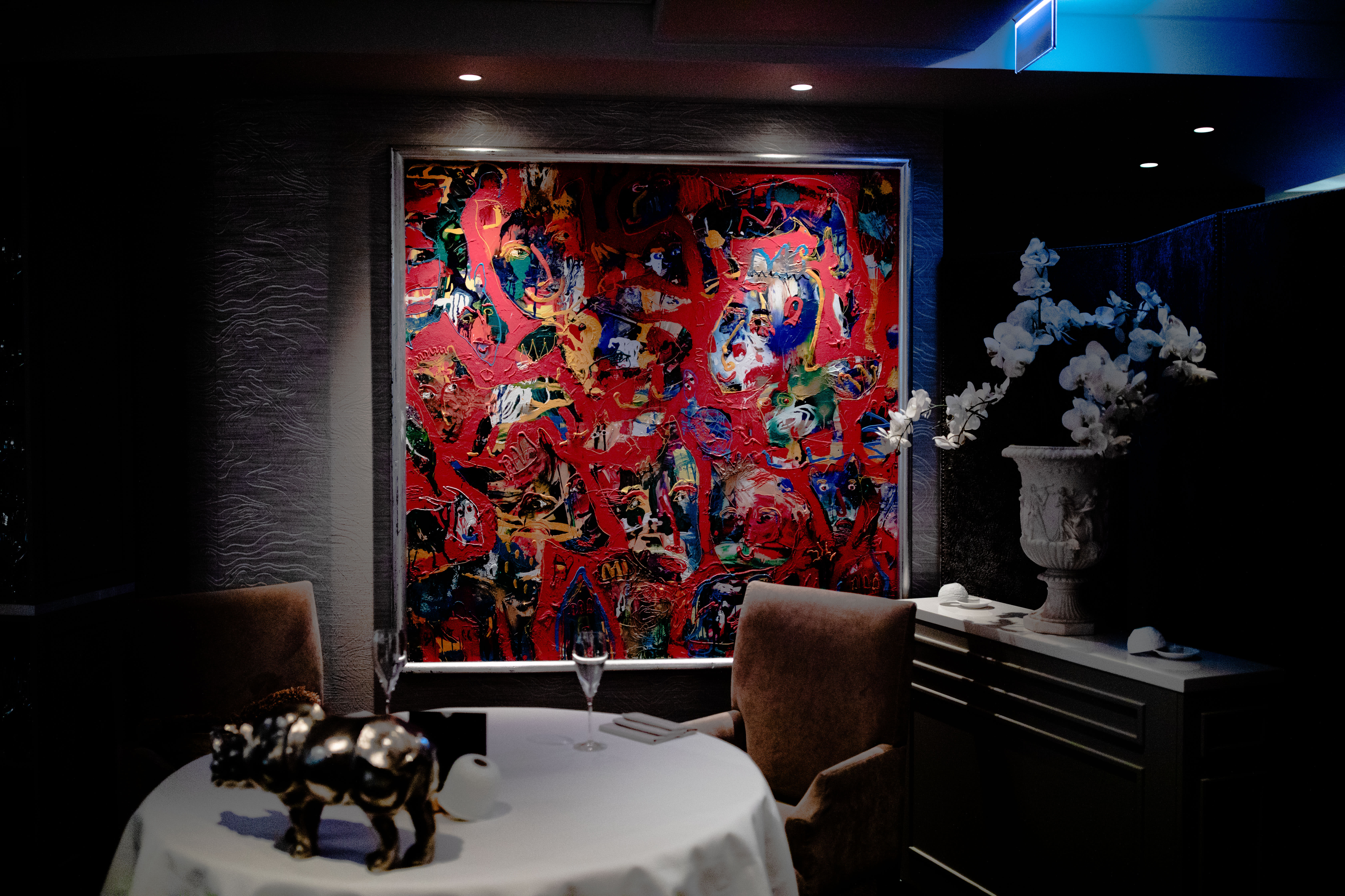 En klassisk og moderne luksusrestaurant.