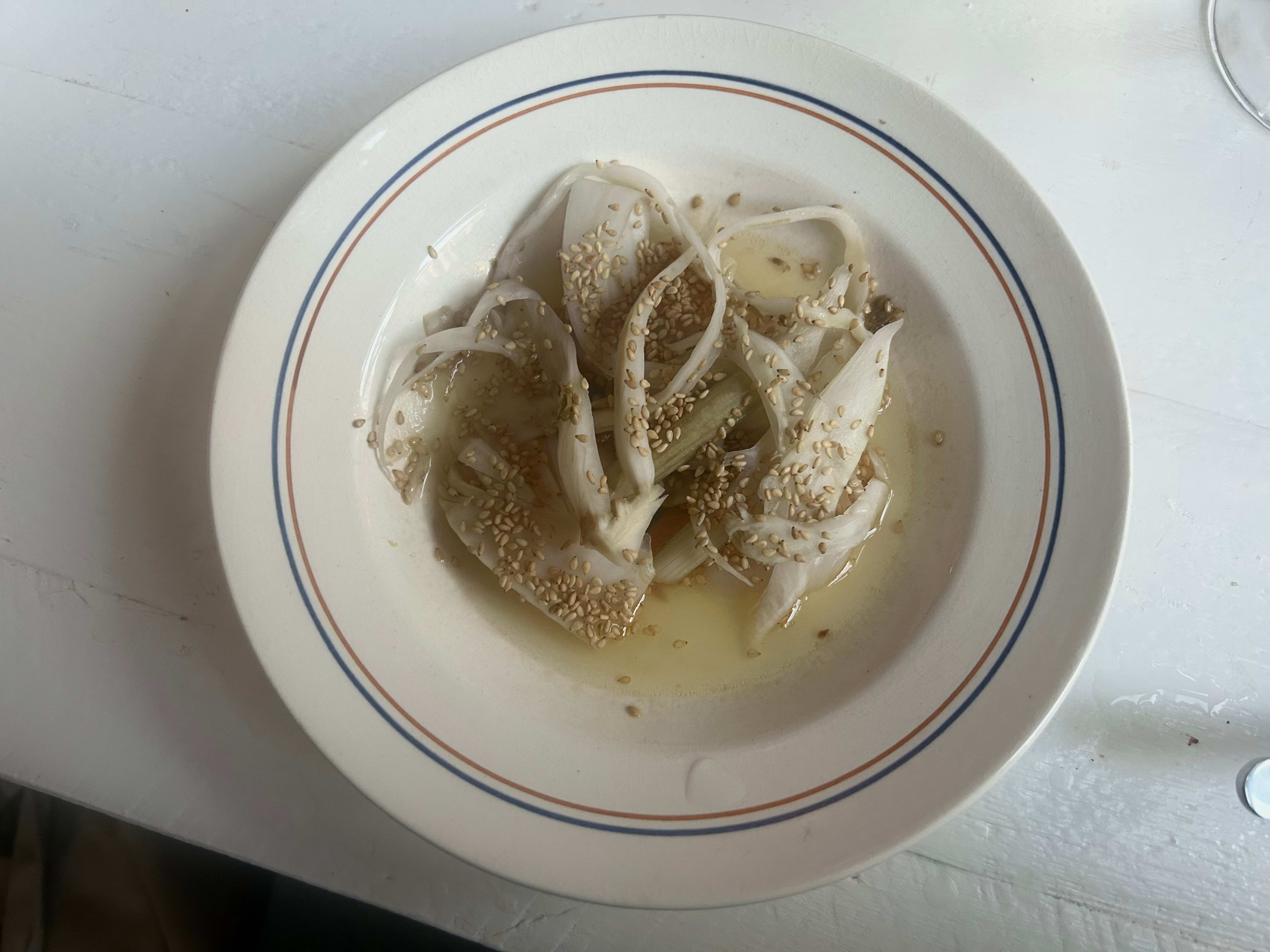 Enkelt og godt. Dette var en monokrom rett som frydet smaksløkene. 